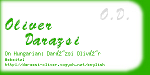 oliver darazsi business card